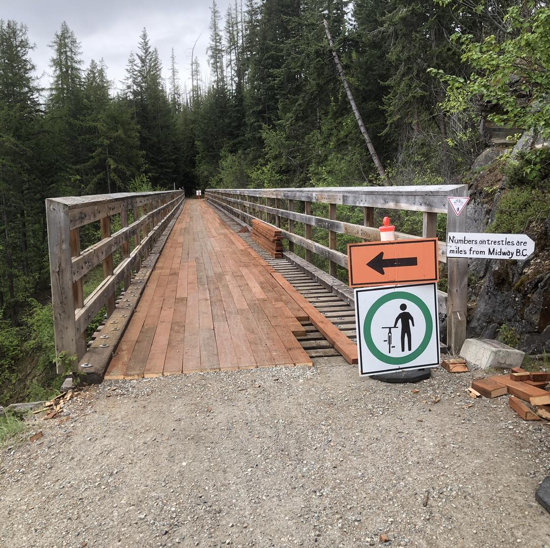 Featured image for “Myra Canyon – Trestle Redecking Completed”