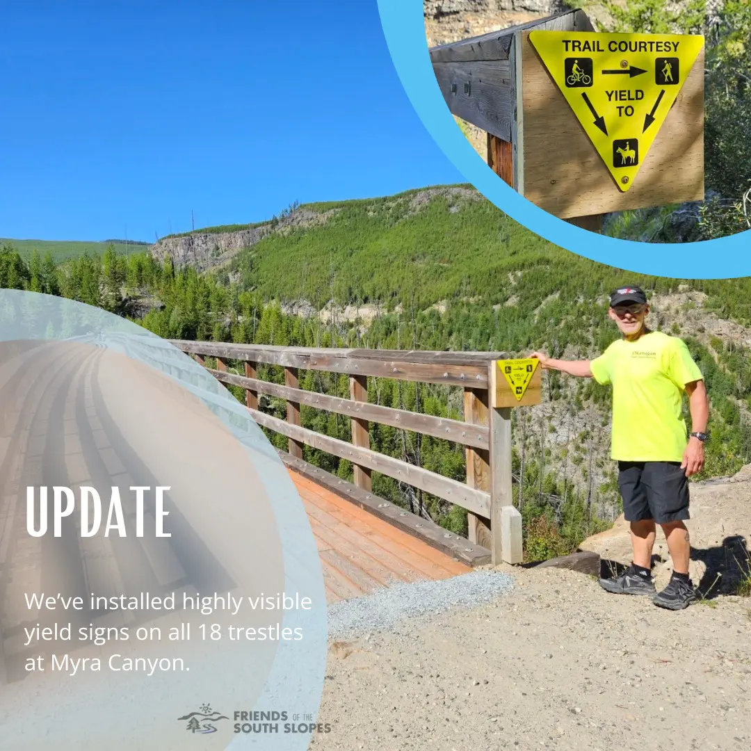 Featured image for “Myra Canyon – Yield Sign Update”