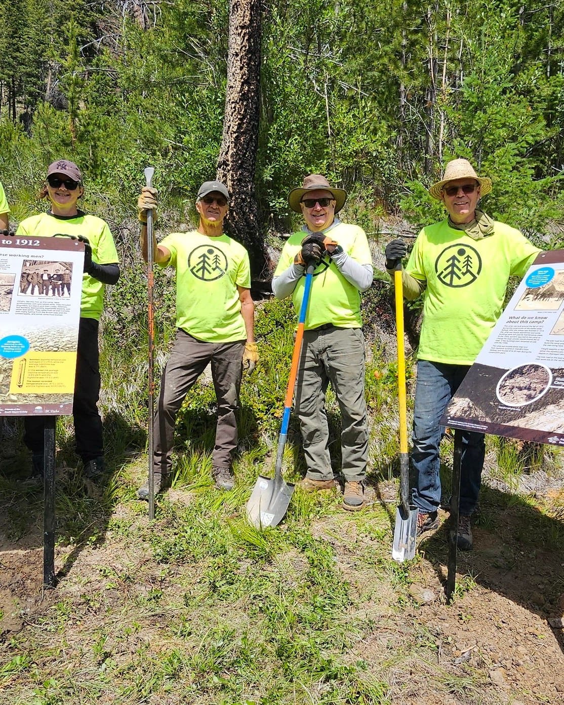Featured image for “New Trail History Signage Installed at Historic Camp Huissi”
