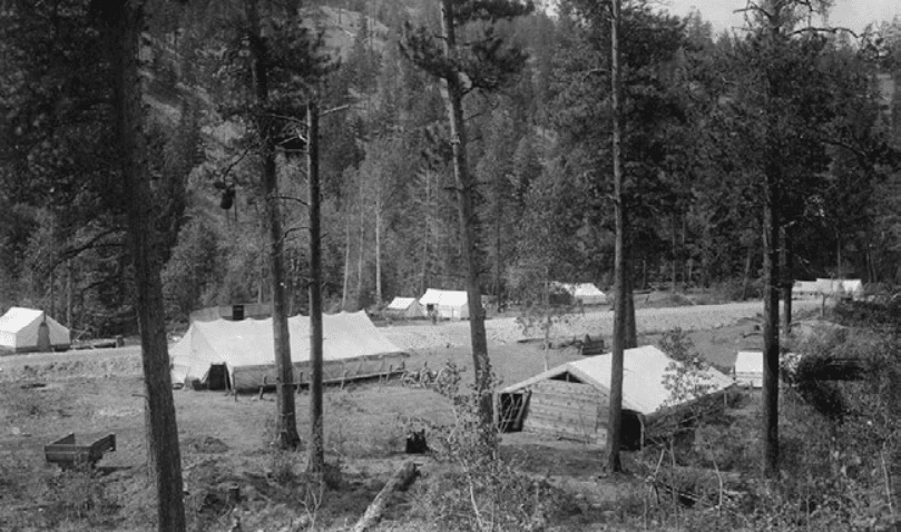 Chew Camp in Myra Canyon